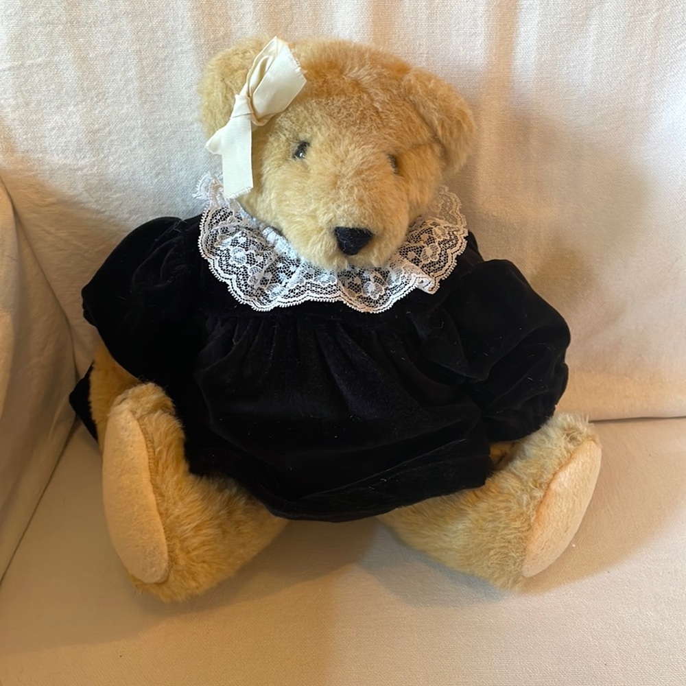 North American Bear Vanderbear Plush Stuffed Animal in Velvet Outfit